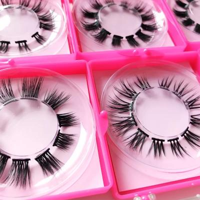 China Diy Lash Extensions Natural Single Segment Precut Lashes Diy Eyelashes 3d Natural Hand Made With Customized Logo for sale