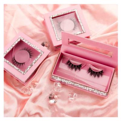 China OEM Wholesale Natural Long False Mink Wispie Korean Silk Lashes 3D Eyelashes With Lash Packaging Custom Made for sale