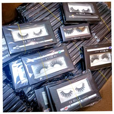 China 3D Strip Long Natural Super Soft Light Faux Mink Lashes Short Length Natural Lashes For Daily Life for sale