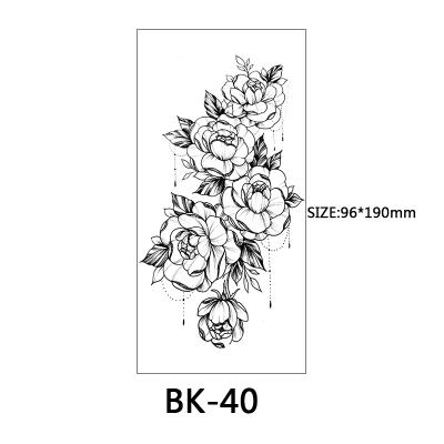 China Flower temporary colorful temporary tattoo sticker tattoo sticker newcomer kuso funny kuso sticker for sale