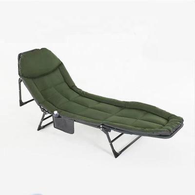 China Foldable Lounger Bed for Beach Yard Pool Pat Camp Furniture Folding Bed Office Chair Outdoor Bed for sale