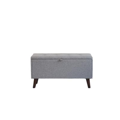 China Modern Velvet Living Room Storage Furniture Gold Fabric Side Stool With Storage for sale