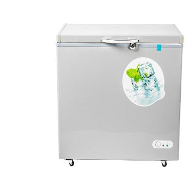 China Hotel Floding Double Door Glass Freezer Supermarket Freezer Economical Refrigerator Freezer for sale