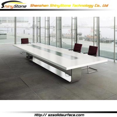 China Custom Solid Outdoor 20 Seat Meeting Table Office/Store/Hotel/Restaurant Conference Table for sale