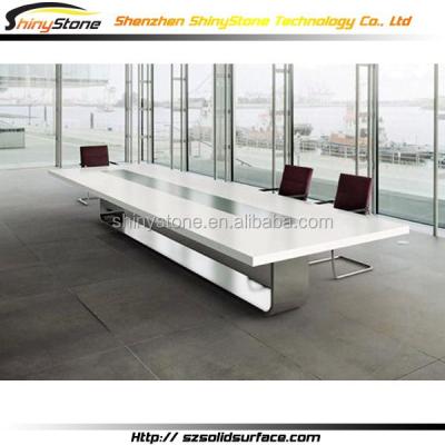 China Office/shop/hotel/restaurant GCO modern meeting room artificial stone/solid outdoor modern meeting room tables for sale