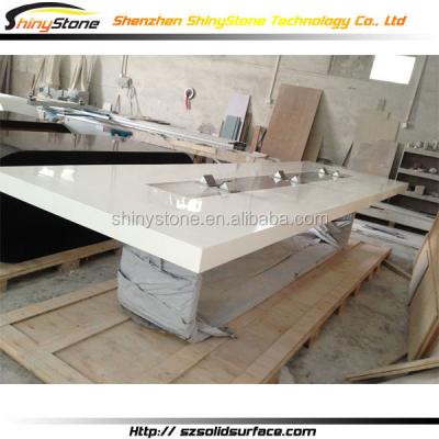 China office/store/hotel/restaurant most popular modern meeting room artificial stone table meeting room for sale