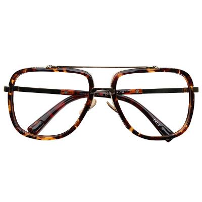 China Newest Trendy Pilot Shape Fancy Eyeglasses Fashion Frames Eyewear Spectacle Glass Optical Frames for sale