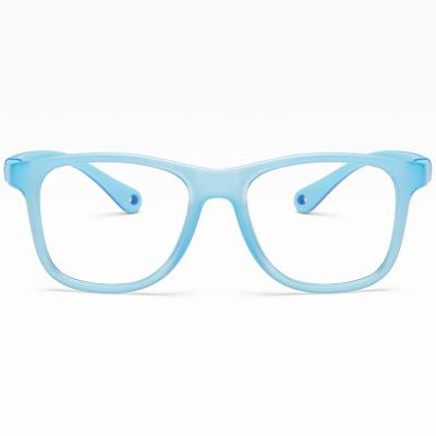 China 2022 New Fashion Wholesale New Fashion Logo Kids Eyewear TPEE Optical Frame Square Frame Glass Prescription Eyeglass Frame Custom Made Reading Glass for sale