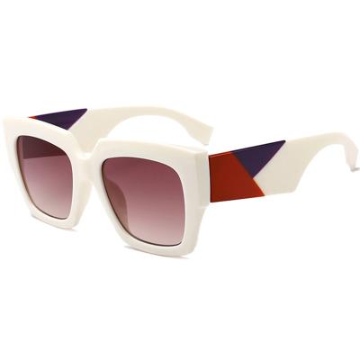 China Fashion Sunglasses 2022 New Square PC Women Oversized Designer Dropship Oversized Sunglasses OEM Wholesale Custom Logo for sale