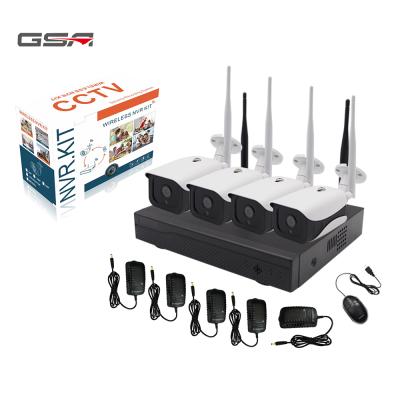 China Long Range Wi-Fi Distance> 350m H.265 2MP 4ch wireless security camera system cctv nvr kit for sale