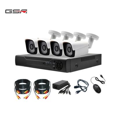 China Motion detection camara kit seguridad x 4 cctv dvr kit dome and bullet cctv system 4 cameras kit dvr hd 1080 for sale