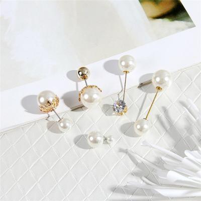 China Pearl Single Brooch Fashionable Anti-glare Brooch Pins And Soft Neckline For Women for sale