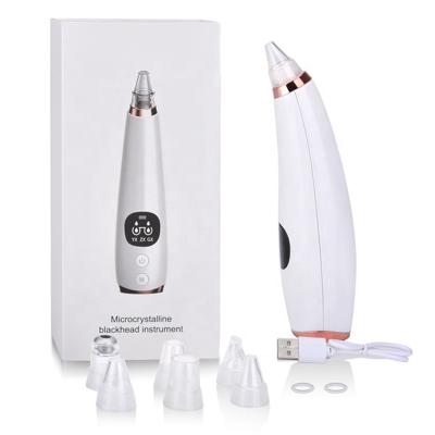 China Electric Pore Remover Electric Pore Microdermabrasion Acne Treatment 6 Heads Blackhead Remover Cleaner Vacuum for sale