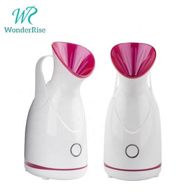 China Mister Mist Sprayer Ionic Nano Steam Humidifier Brand Portable Facial Steamer Hot Water Dispenser Brand Lighting Home Steamer for sale