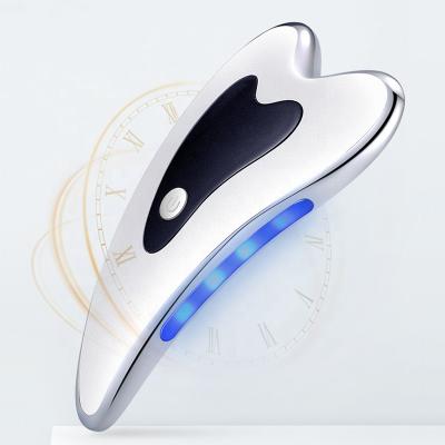 China Electric Passionate Face Neck Wrinkle Remover Light Wrinkle Remover Beauty Gua Sha Lifting Massager Gua Sha LED Massage for Face and Body for sale