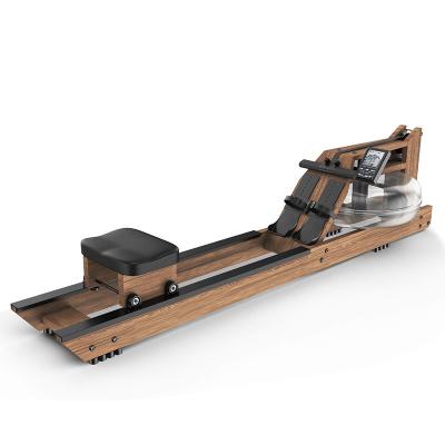 China Factory Price Universal Home Gym Equipment Seated Wood Water Rowing Machine for sale