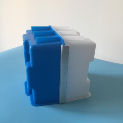 China Interlock Hollow Block Plastic Building Brick Mold 150*150*150mm for sale