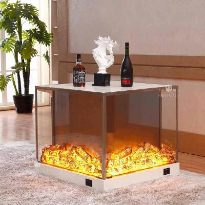 China Modern Free Size Fire Place Remote Control Custom Heater Led Flame Cast Iron Mid Century Modern Electric Fireplace Stove Suites for sale