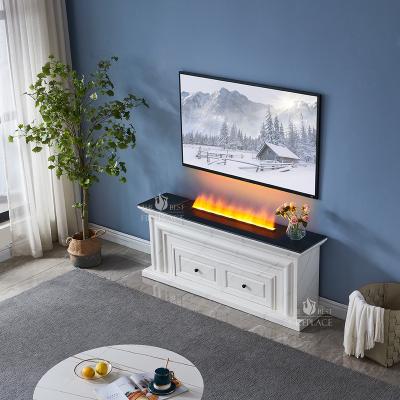 China 3d Holographic Electric Fireplace Electric Fireplace Modern Electric and Steam TV Cabinet for sale