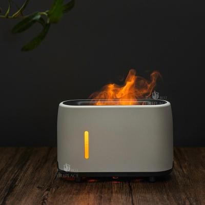 China Guangdong Moon Lamp H20 Fire Vapor Mist Maker Mist Maker Humidifiers Flame USB Essential Oil Car Led Diffuser Small for sale