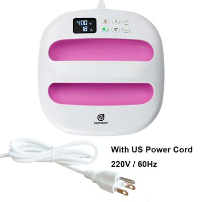 China Small & Convenient Pink Portable Heat Press Machine EASYCOUNT HP2 USA Plug 220V 60Hz 9