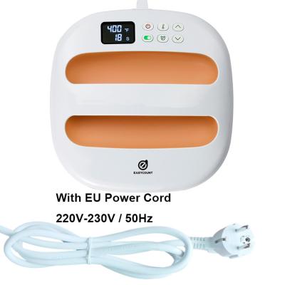 China Small & Convenient Orange Portable Heat Press Machine EASYCOUNT HP2 EU Plug 220V 230V 50Hz For T Shirt Small for sale