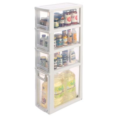 China Small Slim Tall Sustainable Plastic Storage Cabinet , Kids Toys Storage Cabinets for sale