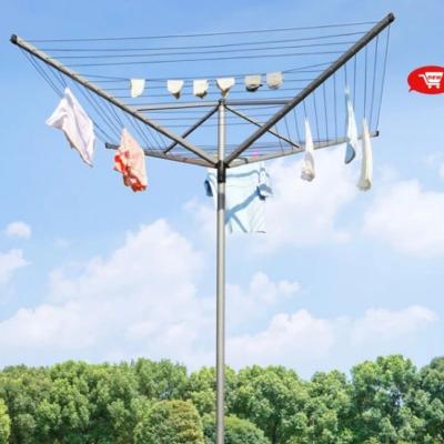 China New Design 60M Minimalist 4AM Outdoor Rotary Umbrella Dryer Clothesline Clothesline For Backyard Foldable Drying Rack for sale