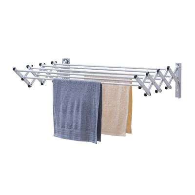 China Factory Direct Mount Laundry Minimalist 6.5M Aluminum Mounted Telescopic Drying Rack Wall Clothes Dryer for sale