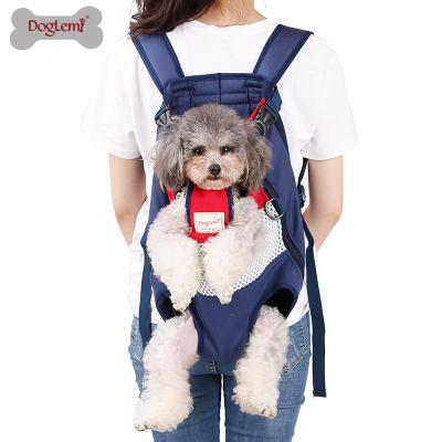 China Sustainable Pet Shoulder Carrier Bag Soft Legs Out Of Front Pet Backpack Travel Bag for sale