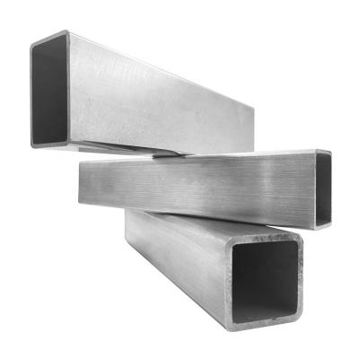 China Construction Stainless Steel Square Tube Steel Pipe / 304 316 Stainless Tube Brushed Stainless Steel Rectangular Square Tube for sale