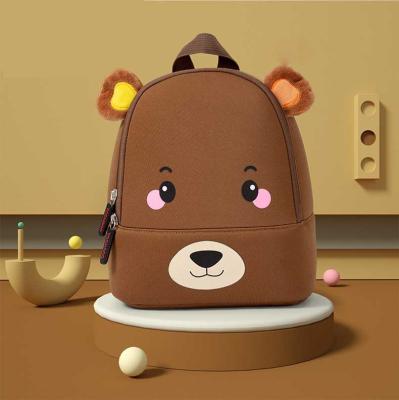 China Waterproof Cute Cartoon Schoolbag Kindergarten Girls Boys Kindergarten Backpack School Toddler Toddler Animal Bag for sale