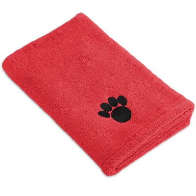 China For Pets Dog Cat Microfiber Drying Towel Ultra Absorbent Great For Bathing And Grooming for sale