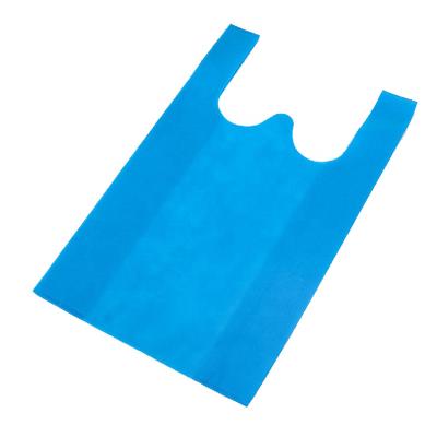 China Recyclable Promotional Non Woven Vest Shopping Tote Bags PP Polypropylene Nonwoven Bags for sale