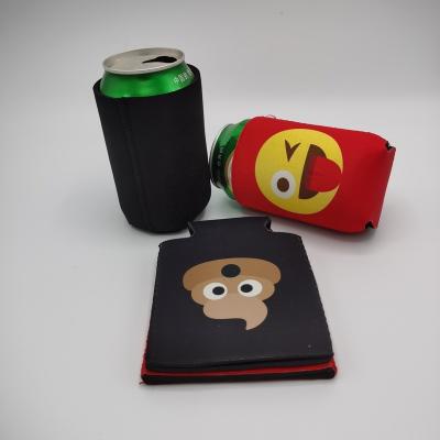 China Blank Machine Size And Pattern Insulated Durable Washable Durable Custom Neoprene Beer Can Cooler Sleeves Sublimation for sale