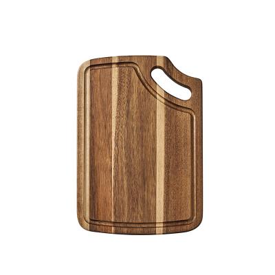 China Large Sustainable Wholesale Multi Functional Epoxy Acacia Wood Cutting Server Cutting Board for sale