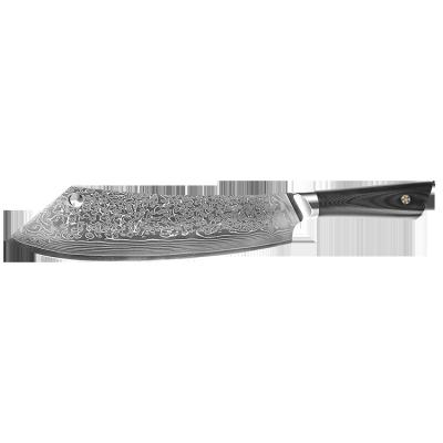 China Viable Cooking Professional Sharp 67Layers Damascus Steel Chef Knife Butcher Knife for sale