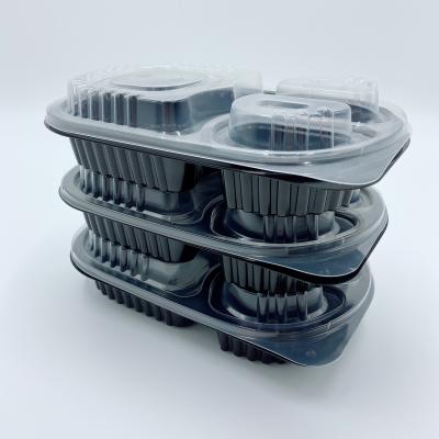 China pp food container set wholesale plastic oval food container set pp three compartment food containers for sale