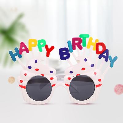 China Fashion Sunglasses Kids Children Party Funny Glass Cake Party Decorative Birthday Gift for sale