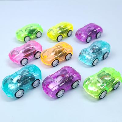 China Rubbing Toy Cheap Toys Candy Mini Color PVC Pull Back Car Small Vehicle Set Plastic Toys For Children Promotional Gift for sale