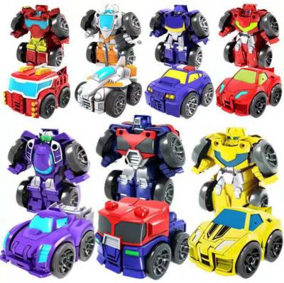 China Educational Plastic Robot Car Deformation Toy Transform Toys Educational DIY Model Toys For Kids Gift For Children for sale