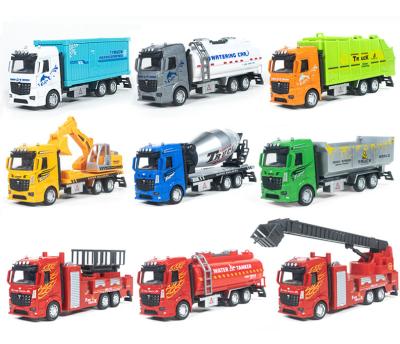 China Friction Toy 1:32 Model Diecast Construction Toys Pull Back City Sanitation Vehicles Gift For Kids for sale