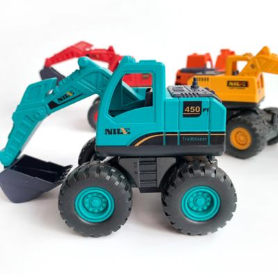 China Friction Powered Friction Powered Toy Construction Excavator Cars Vehicles Gift For Children Educational Toys 4 Colors for sale