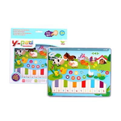 China Toy Farm Tablet Teaching Machine Toy Language Animal English Piano Learning Ypad Toy For Kids Educational for sale