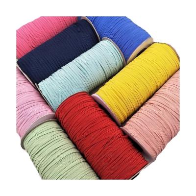 China Colorful Elastic Line 6mm Elastic Band Garment High Tenacity Woven Elastic Band for sale