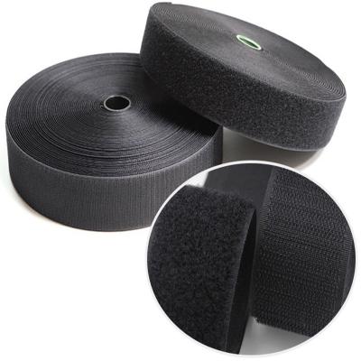 China Easy Fastening and Disposal of Reusable Fastening Soft Nylon Tape Hook and Loop Fastener for Sew on Sticking Tape for sale