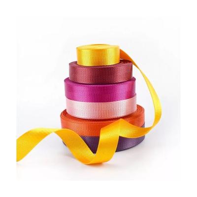 China Professional Custom Viable Factory Logo Webbing Strap Elastic Nylon Woven Ribbon for sale