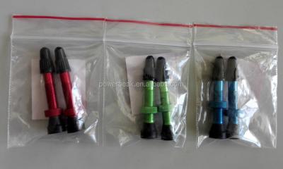 China ALUMIMUM presta valve bicycle tubeless tire valves 34mm 40mm 50mm 55mm 80mm for sale