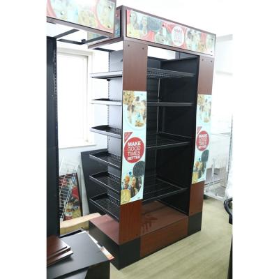 China 1)supermarket 2)warehouse 3)stores Assemblable Large Capacity Sturdy High Quality Metal Display Stand For Supermarket Retail Store for sale