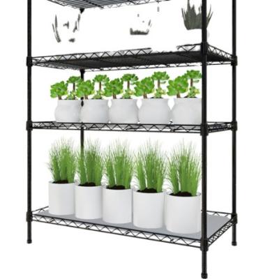 China Floor To Ceiling Durable Potting Shelf 4 Story Flower Pot Stainless Steel High Rise for sale